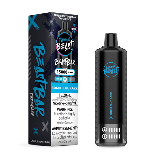 BOMB BLUE RAZZ - FLAVOUR BEAST BEAST BAR (20mL) (ONTARIO)