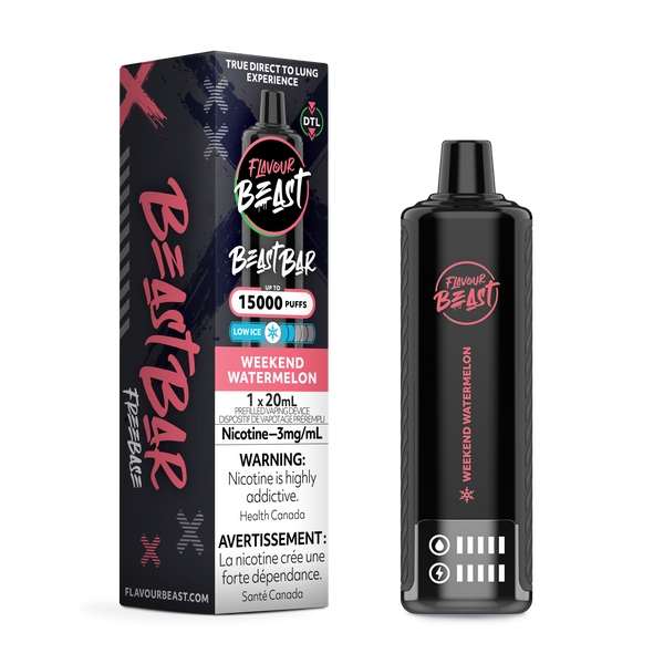 WEEKEND WATERMELON - FLAVOUR BEAST BEAST BAR (20mL) (ONTARIO)