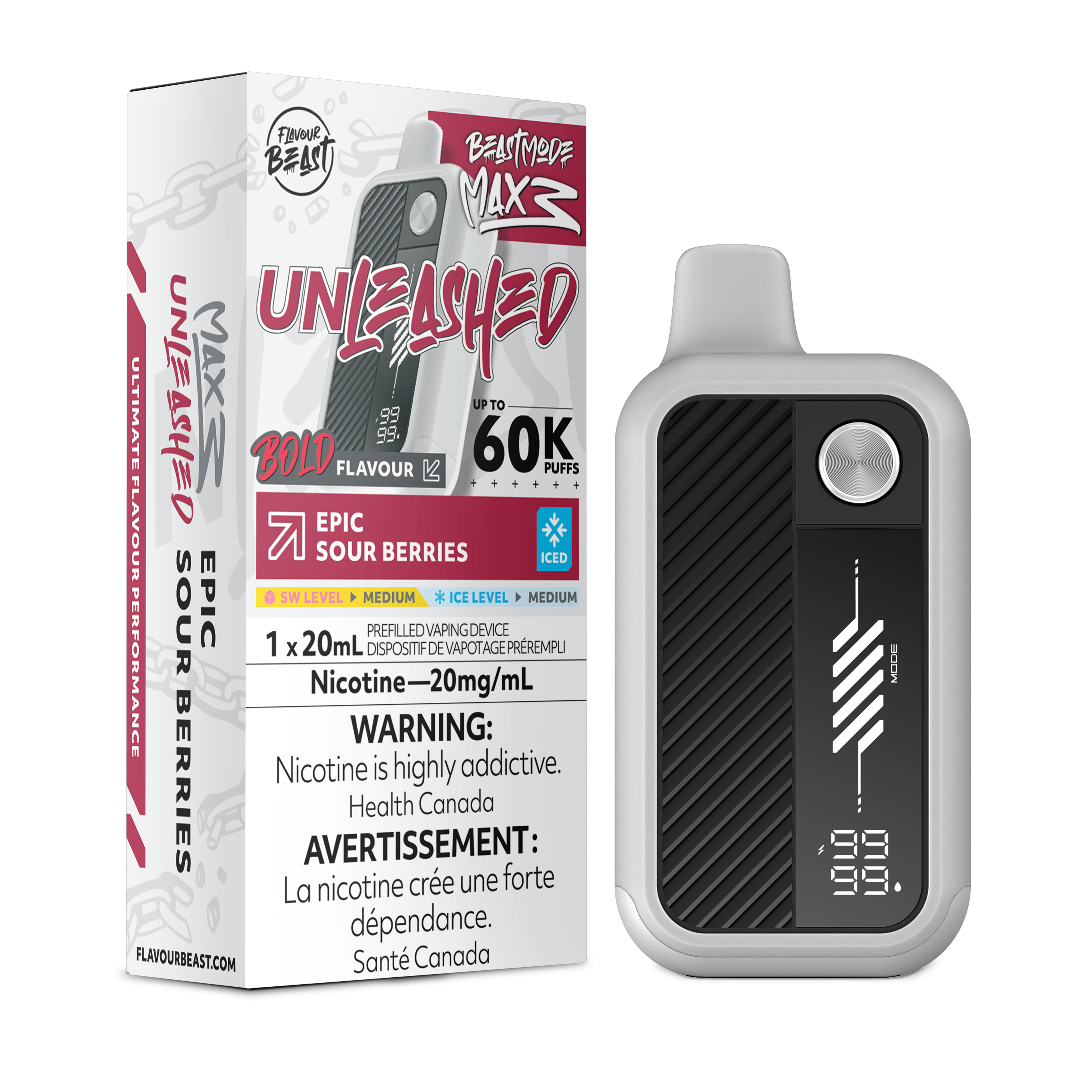 EPIC  SOUR BERRIES - FLAVOUR BEAST BEAST MODE MAX 3 (20mL)