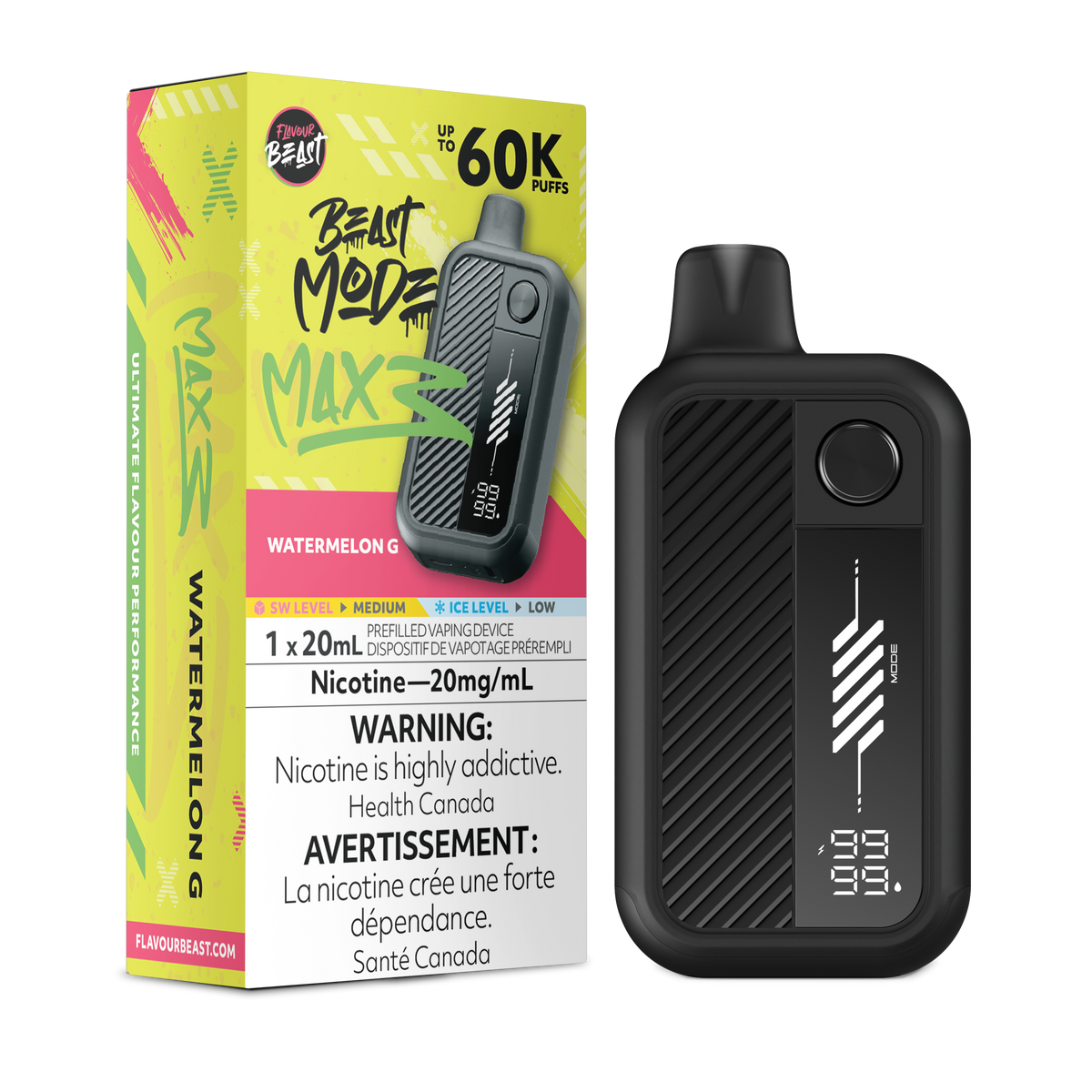 WATERMELON G - FLAVOUR BEAST BEAST MODE MAX 3 (20mL)