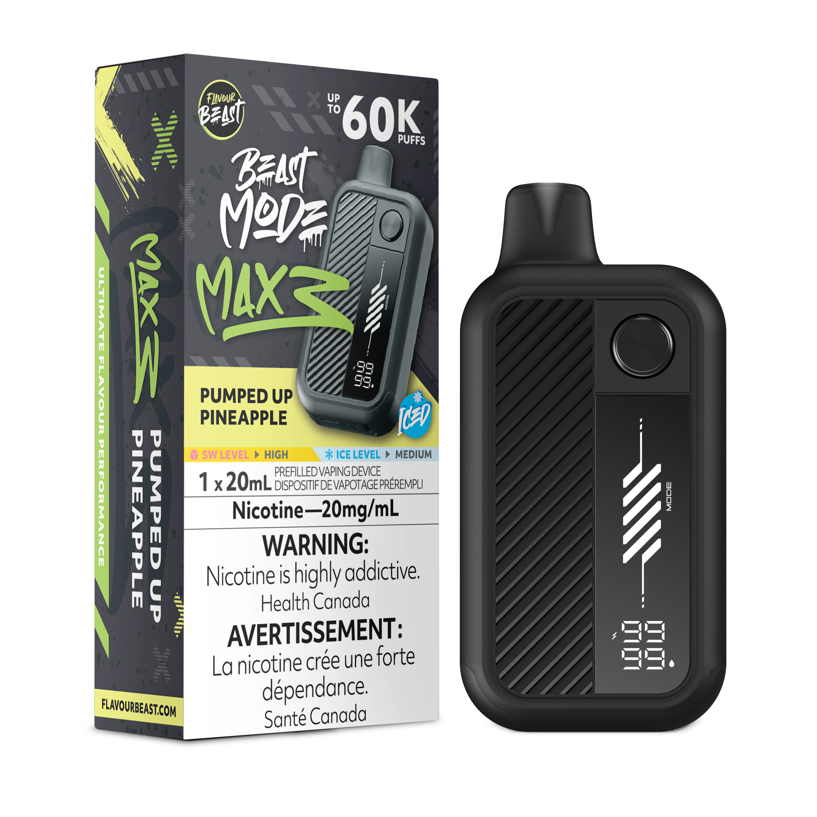 PUMPED UP PINEAPPLE - FLAVOUR BEAST BEAST MODE MAX 3 (20mL)