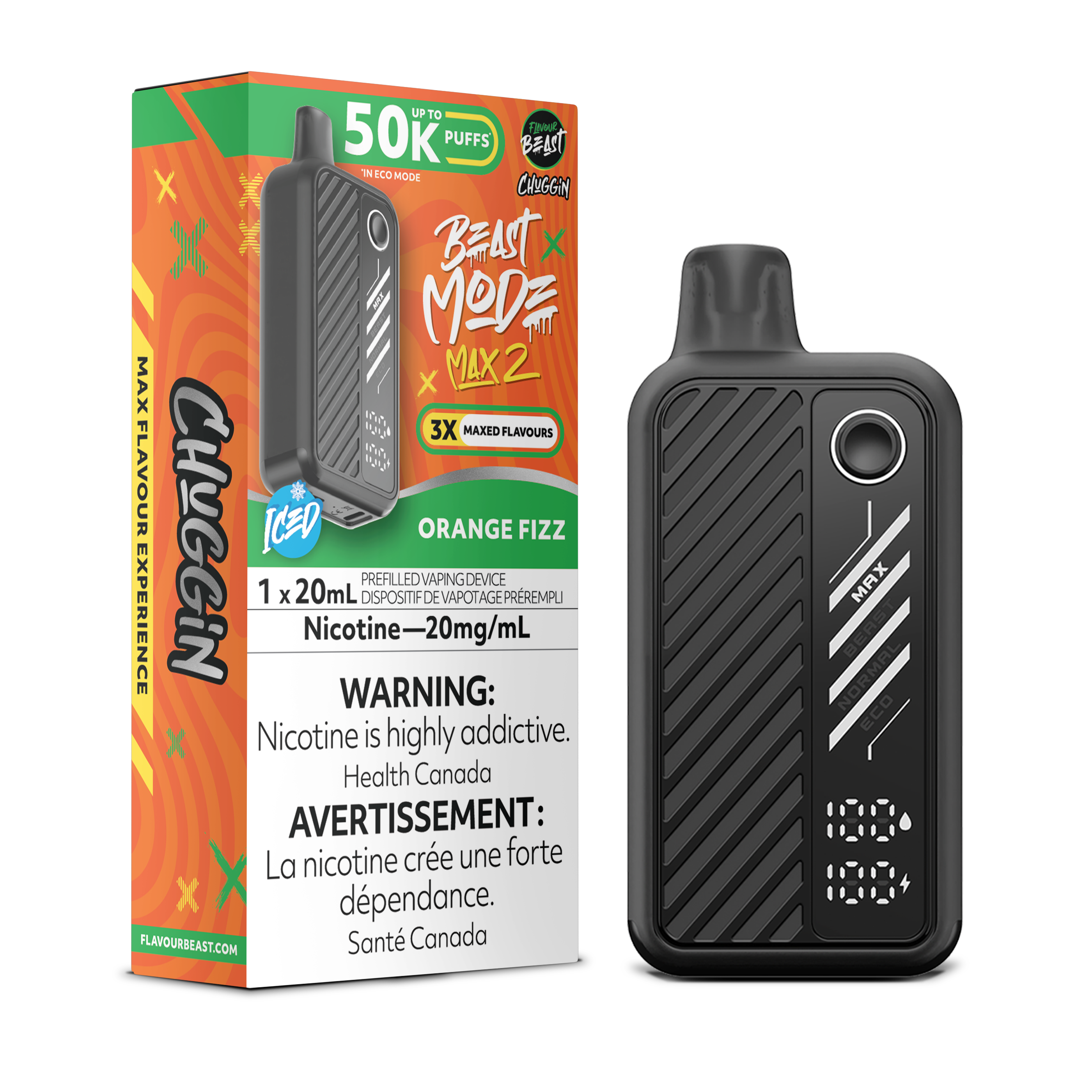 ORANGE FIZZ - FLAVOUR BEAST BEAST MODE MAX 2 (20mL)