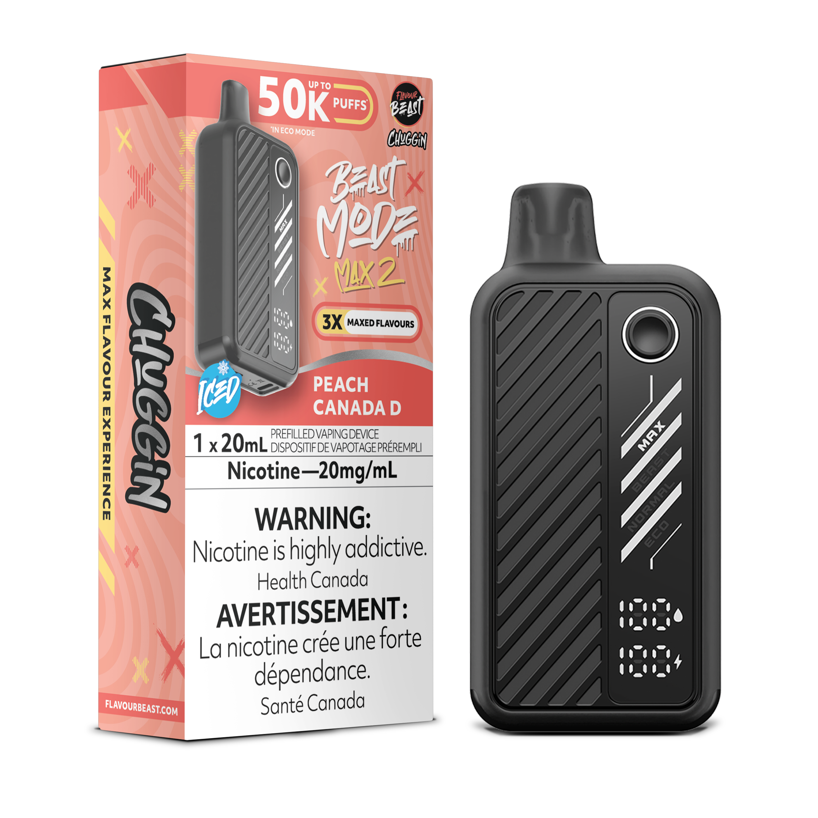 PEACH CANADA D - FLAVOUR BEAST BEAST MODE MAX 2 (20mL)