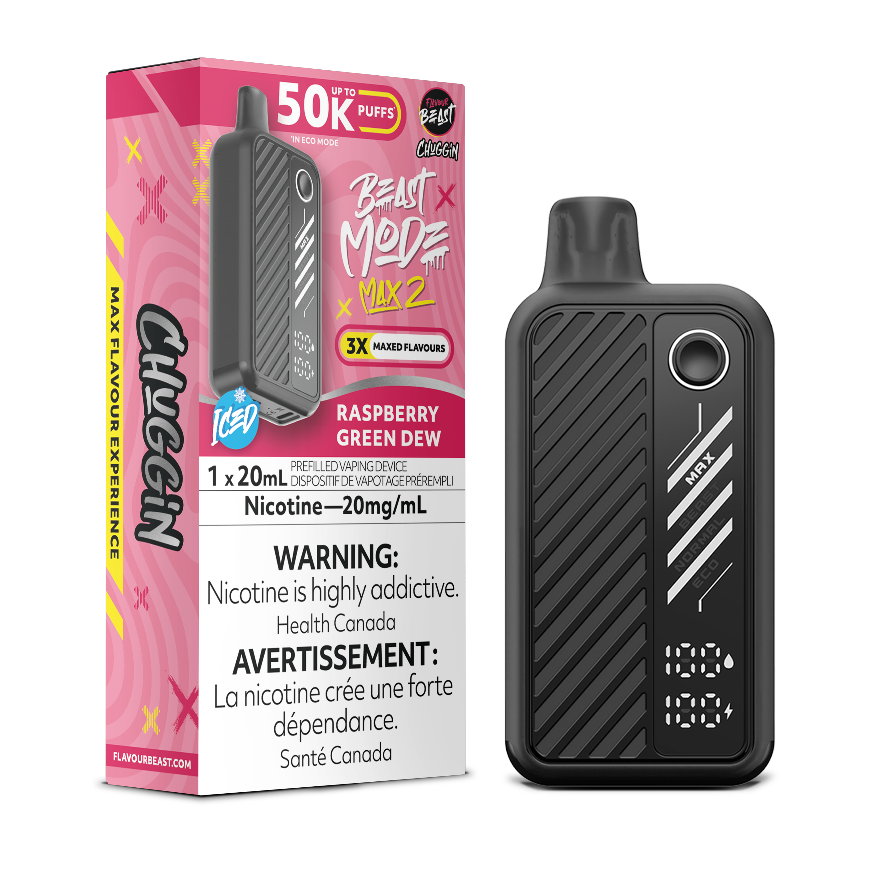 RASPBERRY GREEN DEW - FLAVOUR BEAST BEAST MODE MAX 2 (20mL)