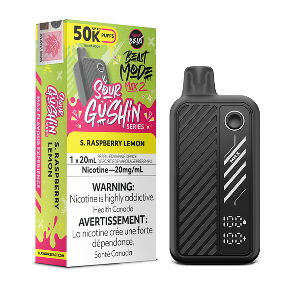 GUSHIN S.RASPBERRY LEMON - FLAVOUR BEAST BEAST MODE MAX 2 (20mL) (ONTARIO)