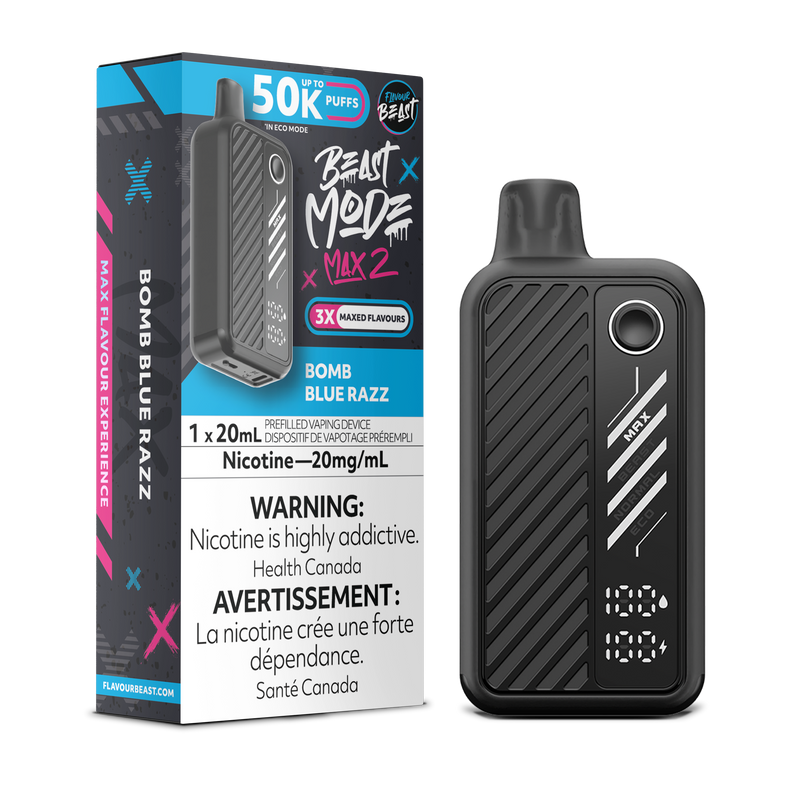 BOMB BLUE RAZZ - FLAVOUR BEAST BEAST MODE MAX 2 (20mL) (ONTARIO)