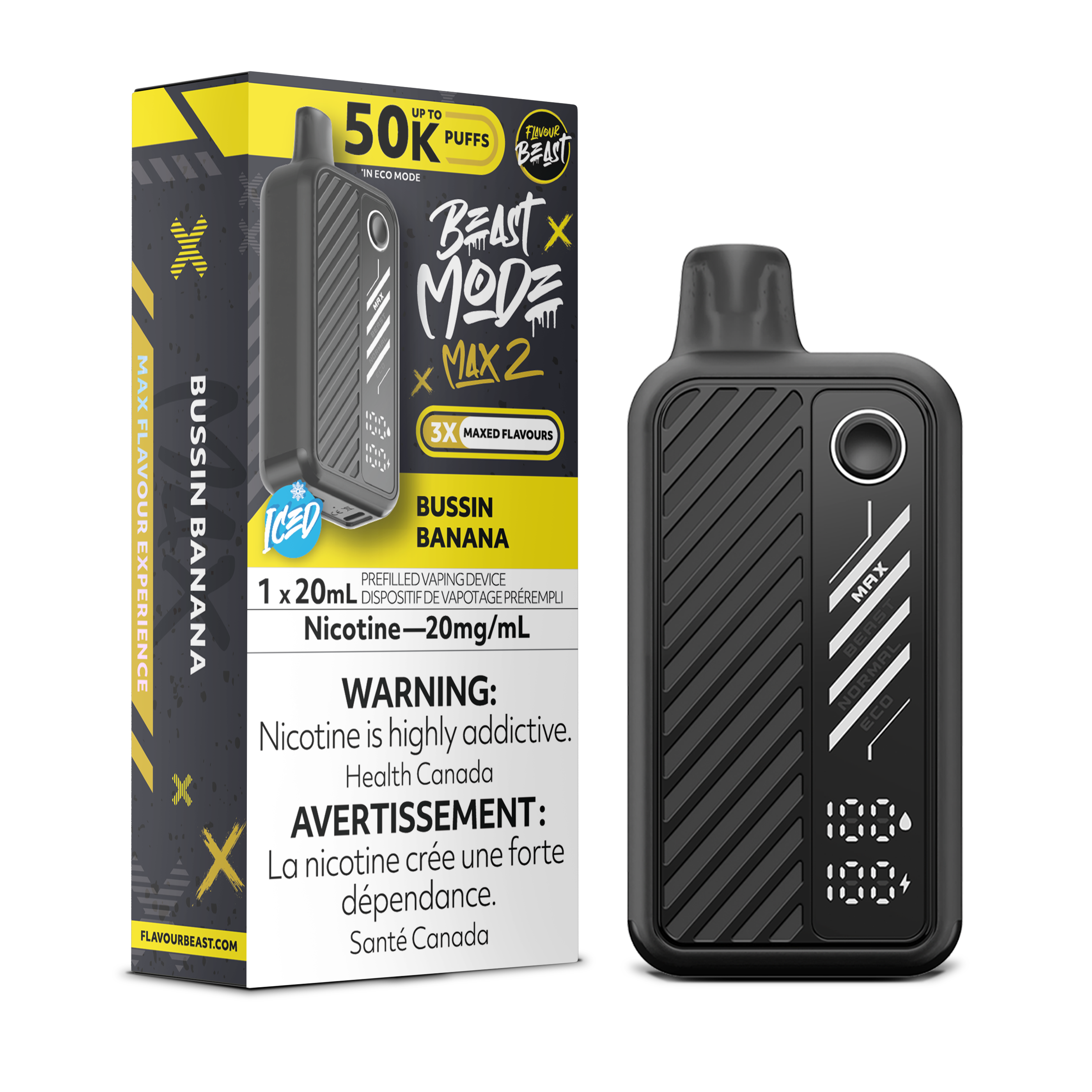 BUSSIN BANANA - FLAVOUR BEAST BEAST MODE MAX 2 (20mL)