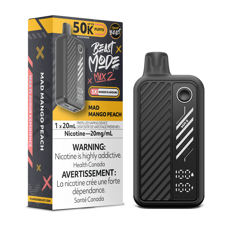 MAD MANGO PEACH - FLAVOUR BEAST BEAST MODE MAX 2 (20mL) (ONTARIO)
