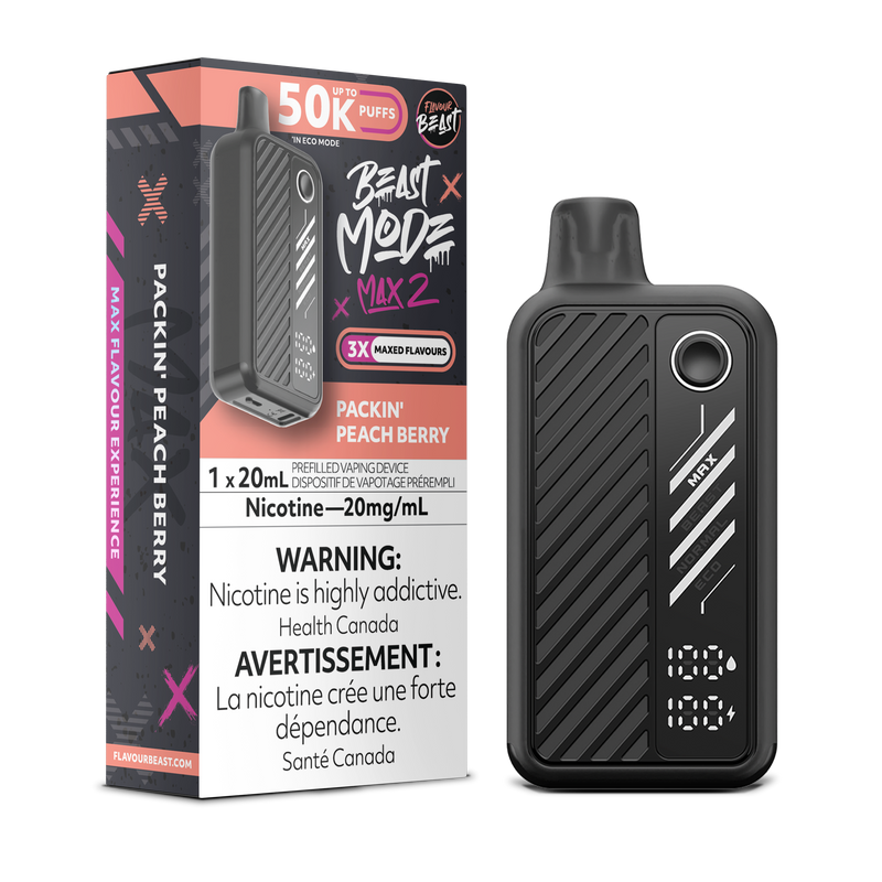 PACKIN' PEACH BERRY - FLAVOUR BEAST BEAST MODE MAX 2 (20mL) (ONTARIO)