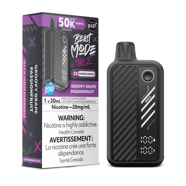 GROOVY GRAPE PASSIONFRUIT - FLAVOUR BEAST BEAST MODE MAX 2 (20mL) (ONTARIO)