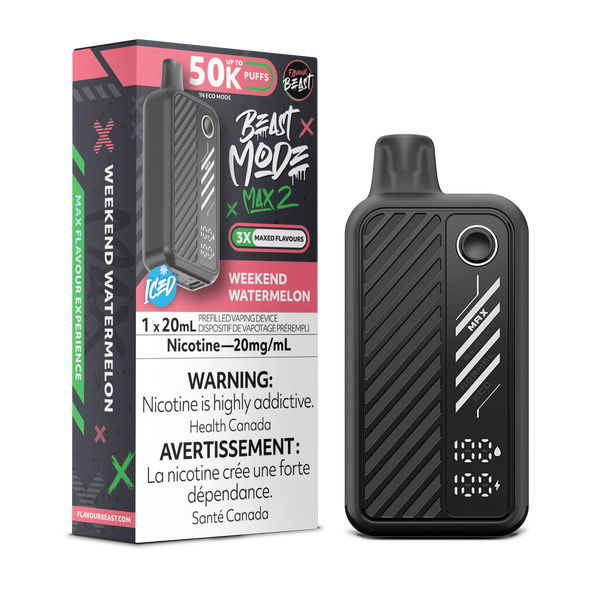WEEKEND WATERMELON - FLAVOUR BEAST BEAST MODE MAX 2 (20mL) (ONTARIO)
