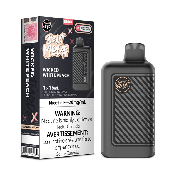 WICKED WHITE PEACH - FLAVOUR BEAST BEAST MODE 8K (ONTARIO)
