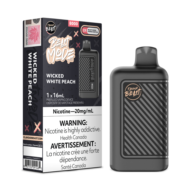 WICKED WHITE PEACH - FLAVOUR BEAST BEAST MODE 8K (ONTARIO)