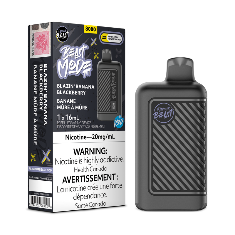 BLAZIN' BANANA BLACKBERRY - FLAVOUR BEAST BEAST MODE 8K (ONTARIO)