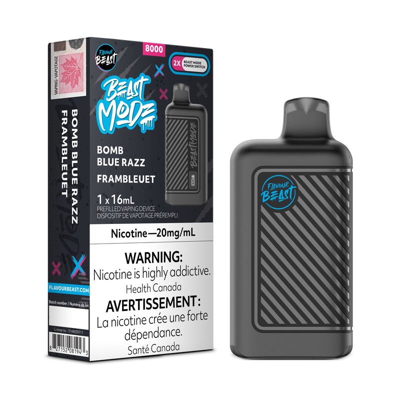 BOMB BLUE RAZZ - FLAVOUR BEAST BEAST MODE 8K (ONTARIO)