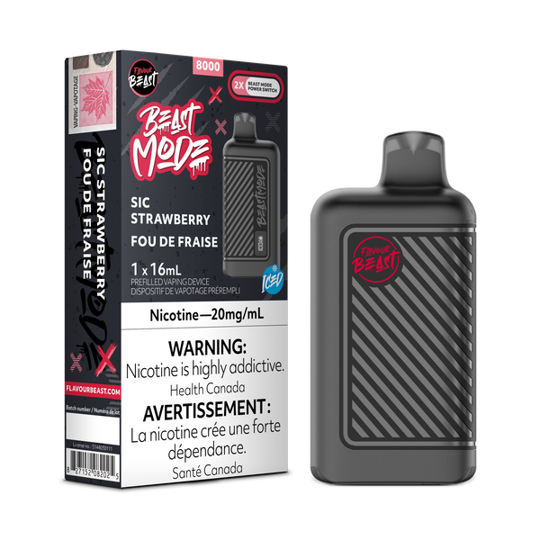 SIC STRAWBERRY ICED - FLAVOUR BEAST BEAST MODE 8K (ONTARIO)