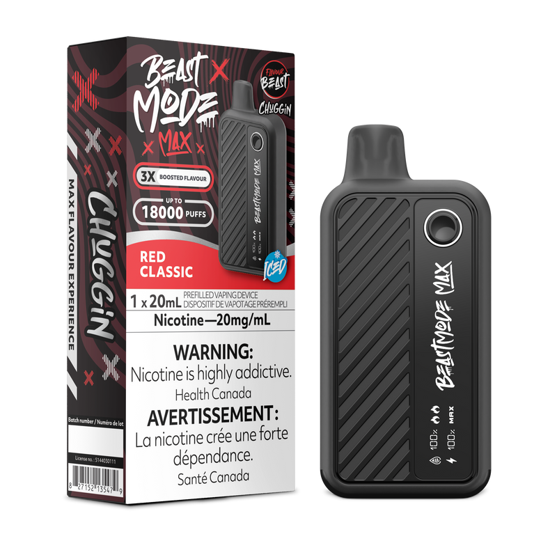 CHUGGIN' RED CLASSIC - FLAVOUR BEAST BEAST MODE MAX (20mL) (ONTARIO)