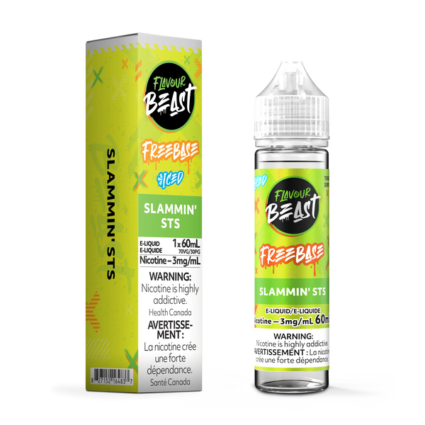 SLAMMIN' STS - FLAVOUR BEAST FREEBASE E LIQUID (60mL) (ONTARIO)