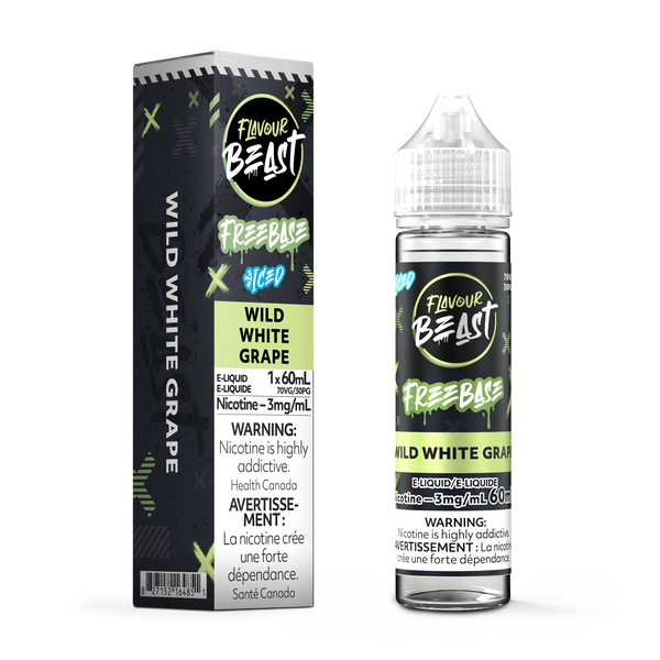 WILD WHITE GRAPE - FLAVOUR BEAST FREEBASE E LIQUID (60mL) (ONTARIO)