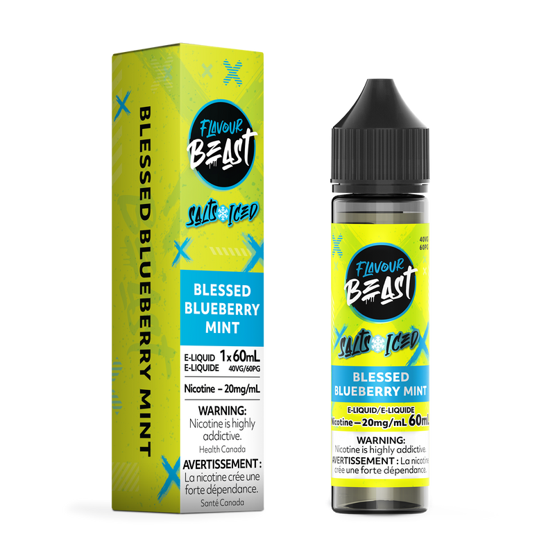 BLESSED BLUEBERRY MINT (ICED) - FLAVOUR BEAST E LIQUID (60mL) (ONTARIO)