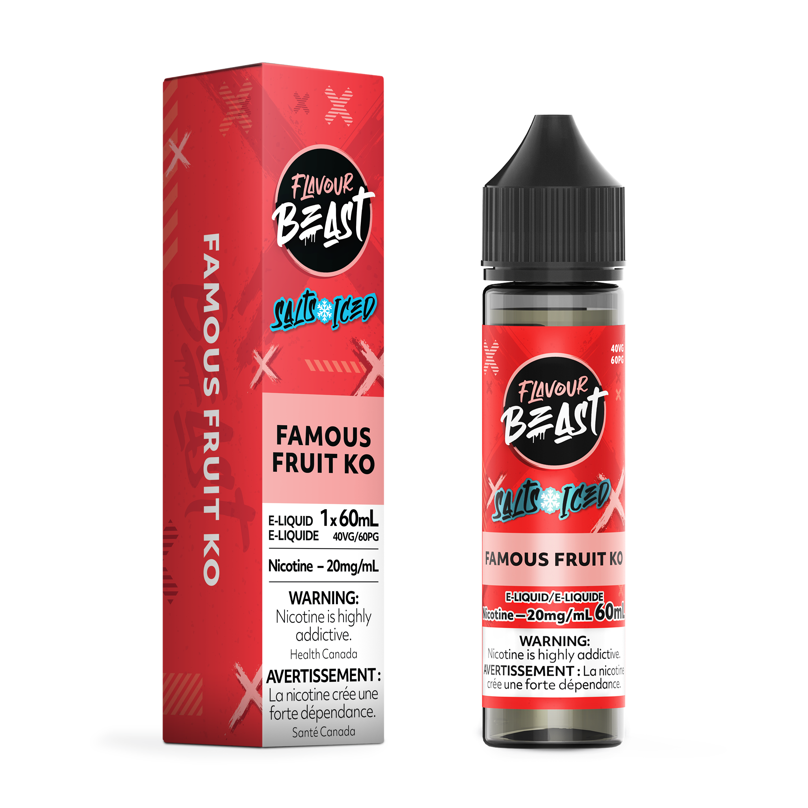 FAMOUS FRUIT KO (ICED) - FLAVOUR BEAST E LIQUID (60mL) (ONTARIO)