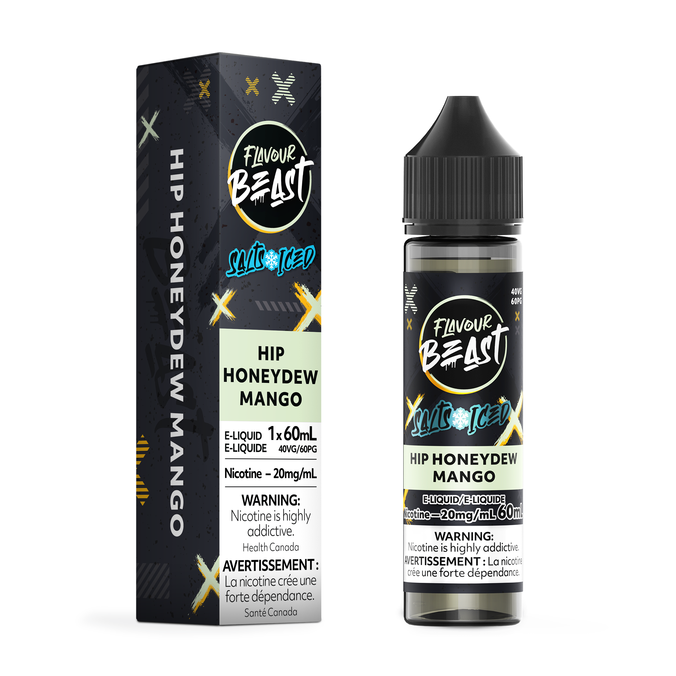 HIP HONEYDEW MANGO (ICED) - FLAVOUR BEAST E LIQUID (60mL) (ONTARIO)