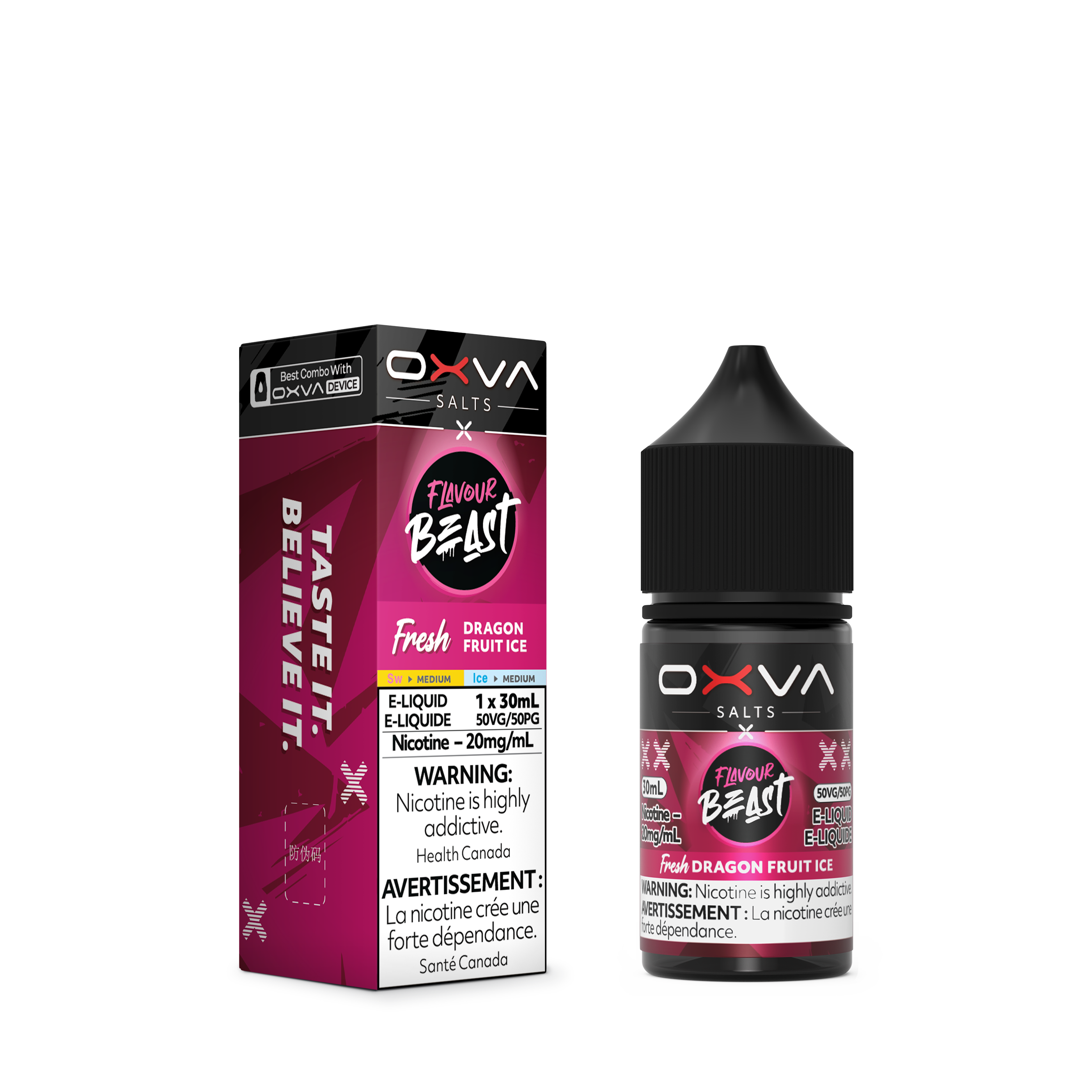 DRAGON FRUIT ICE - FLAVOUR BEAST X OXVA FRESH E LIQUID (30mL)