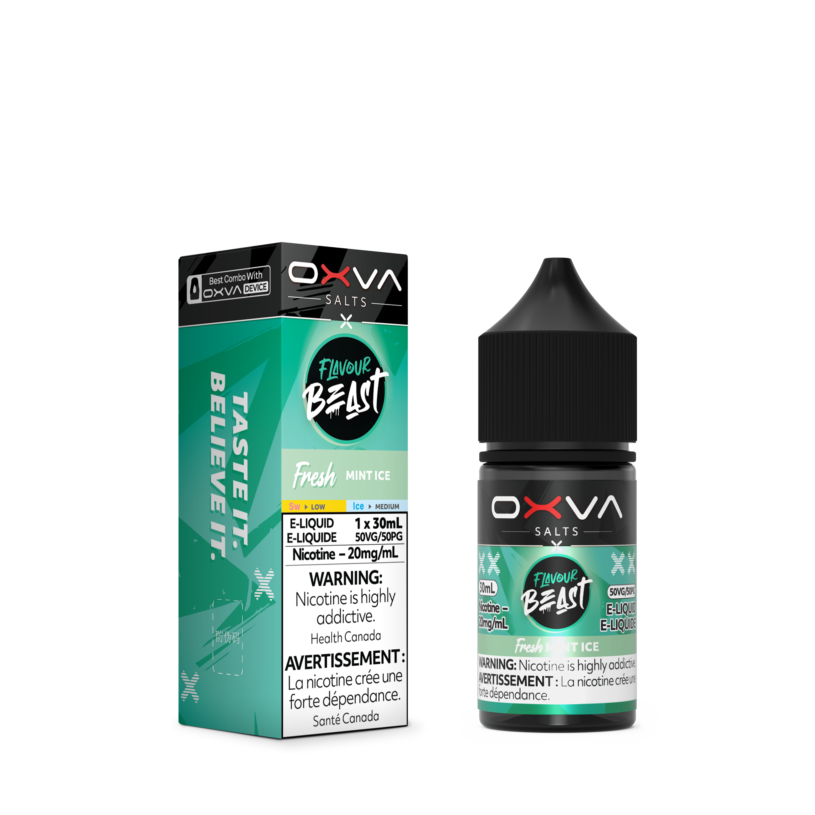 MINT ICE - FLAVOUR BEAST X OXVA FRESH E LIQUID (30mL)