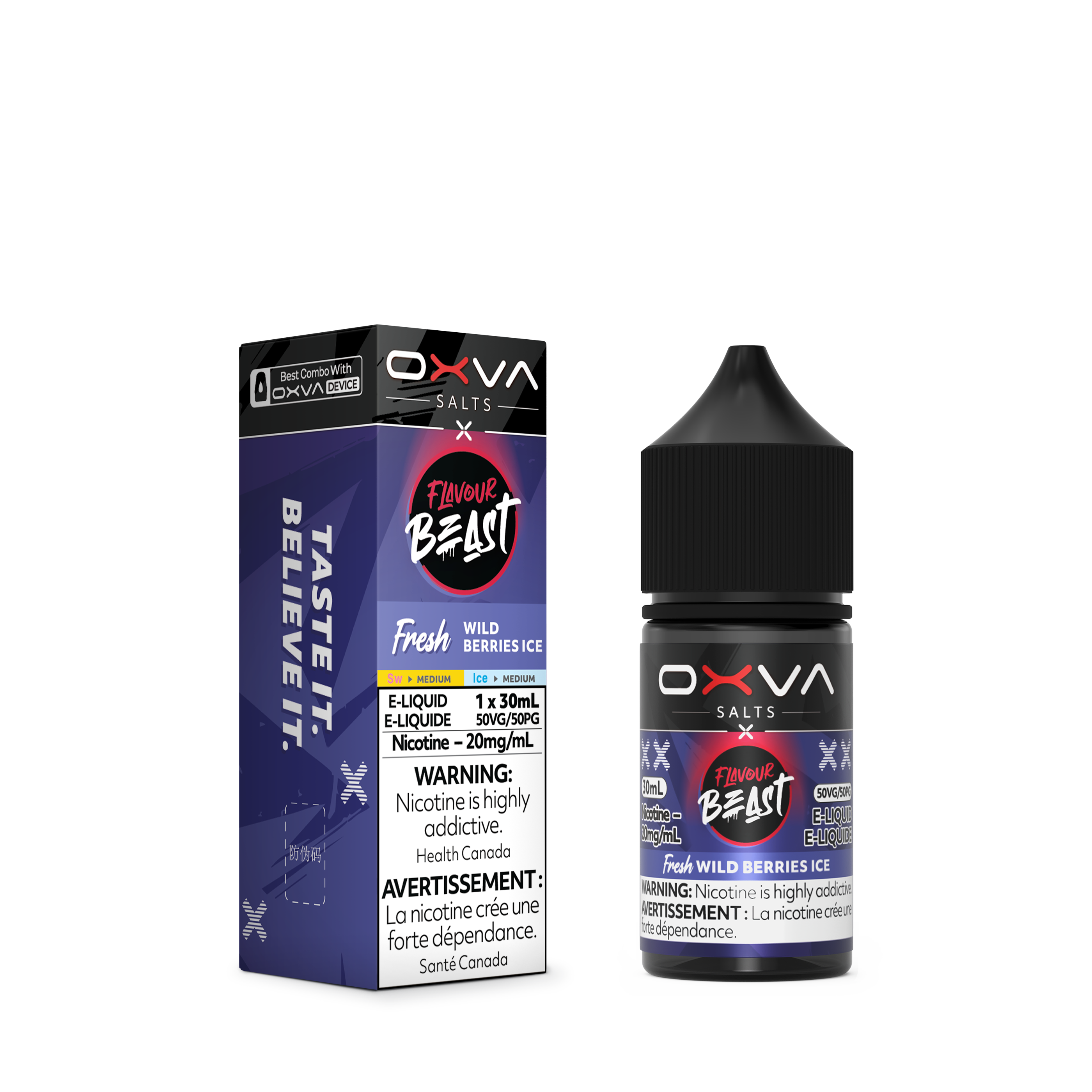WILD BERRIES ICE - FLAVOUR BEAST X OXVA FRESH E LIQUID (30mL)