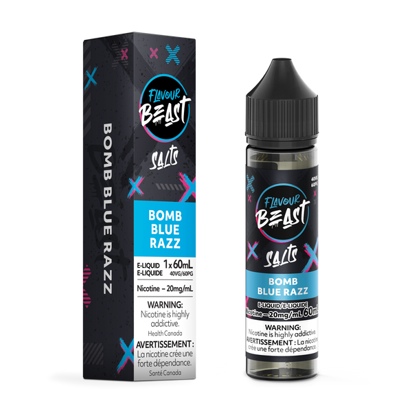 BOMB BLUE RAZZ - FLAVOUR BEAST E LIQUID (60mL) (ONTARIO)