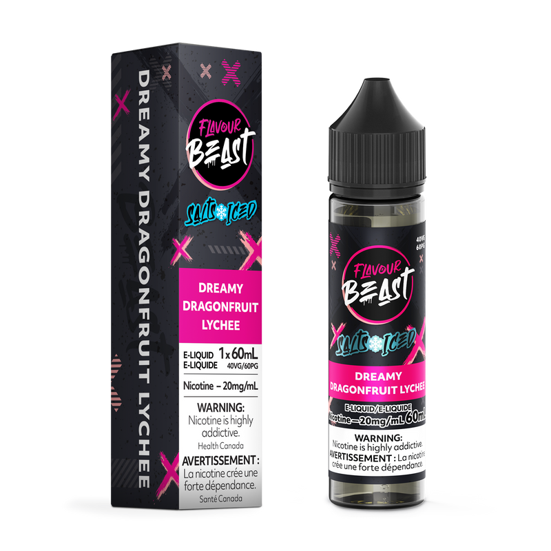 DREAMY DRAGONFRUIT LYCHEE (ICED) - FLAVOUR BEAST E LIQUID (60mL) (ONTARIO)
