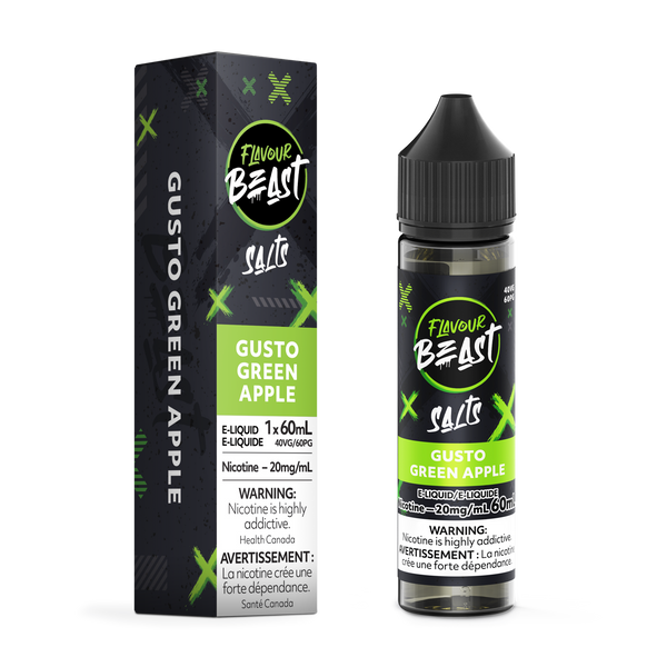 GUSTO GREEN APPLE - FLAVOUR BEAST E LIQUID (60mL) (ONTARIO)