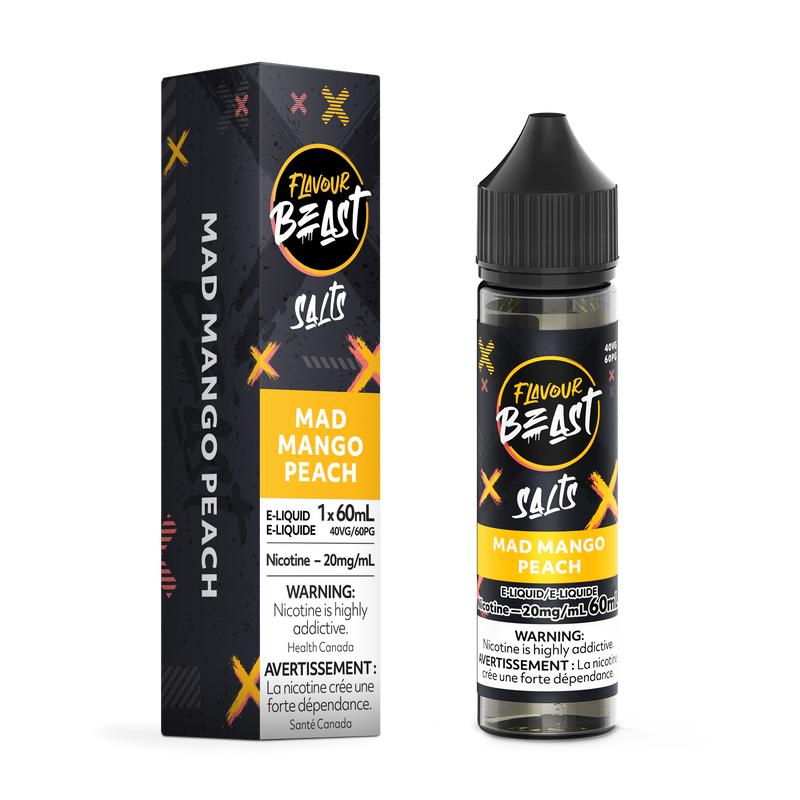 MAD MANGO PEACH - FLAVOUR BEAST E LIQUID (60mL) (ONTARIO)