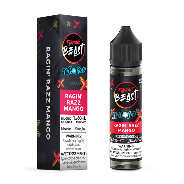 RAGIN' RAZZ MANGO (ICED) - FLAVOUR BEAST E LIQUID (60mL) (ONTARIO)