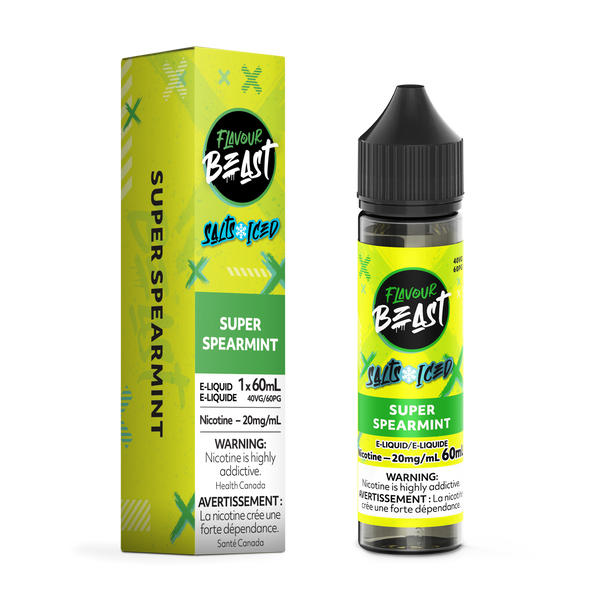 SUPER SPEARMINT (ICED) - FLAVOUR BEAST E LIQUID (60mL) (ONTARIO)