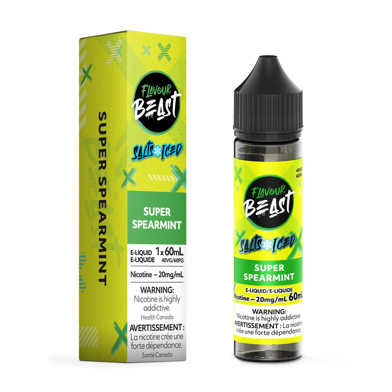 SUPER SPEARMINT (ICED) - FLAVOUR BEAST E LIQUID (60mL) (ONTARIO)