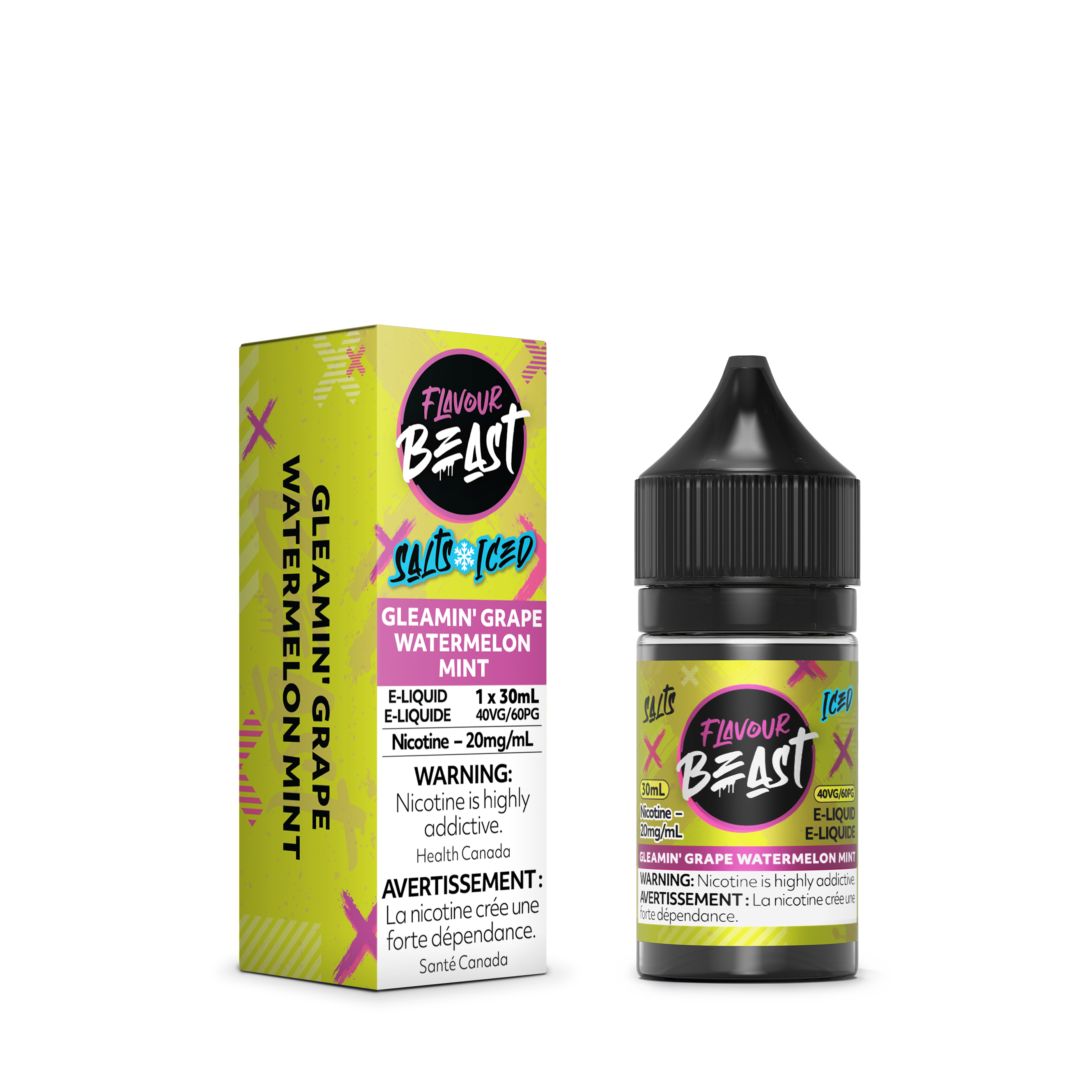 GLEAMIN' GRAPE WATERMELON MINT - FLAVOUR BEAST E LIQUID (30mL)