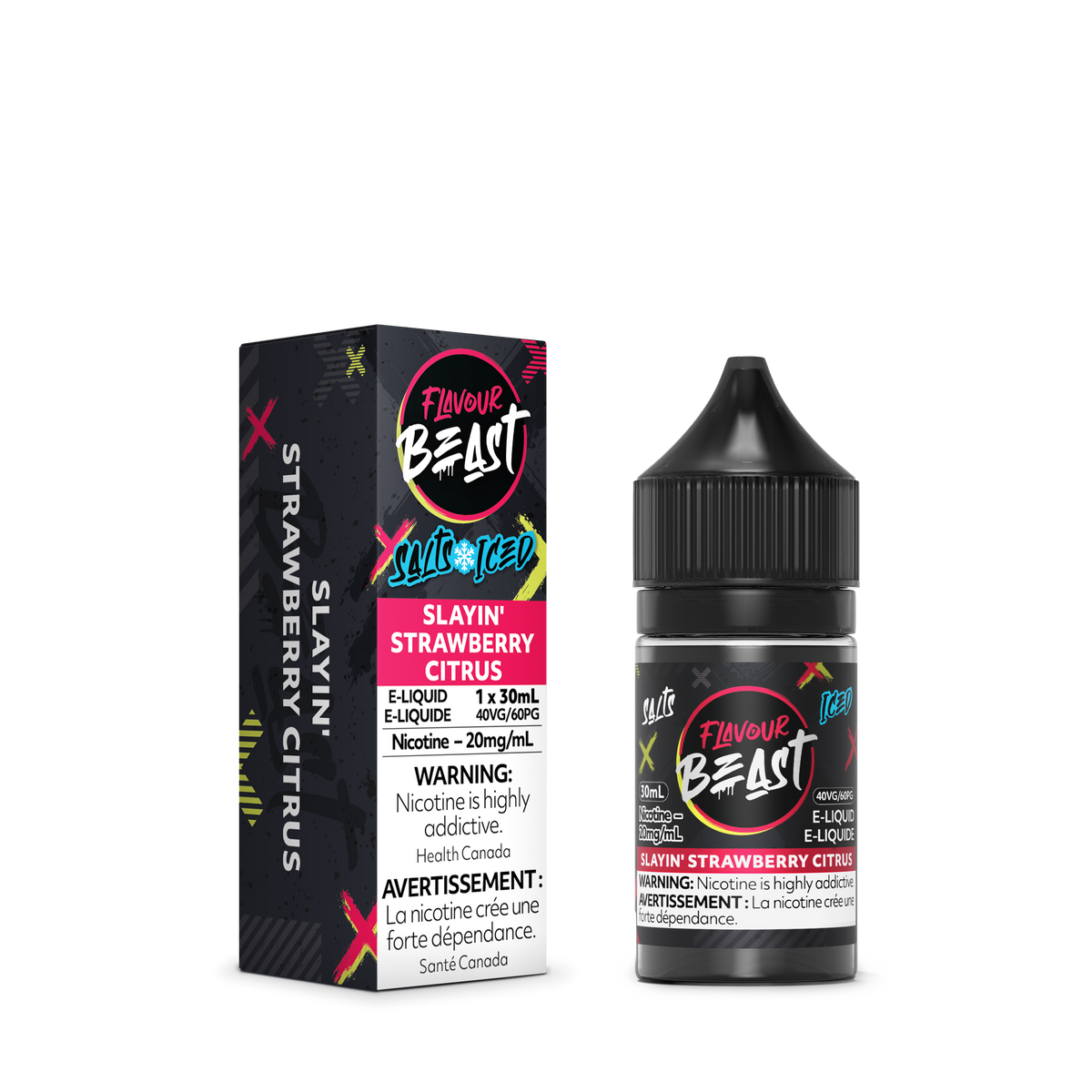 SLAYIN' STRAWBERRY CITRUS - FLAVOUR BEAST E LIQUID (30mL)