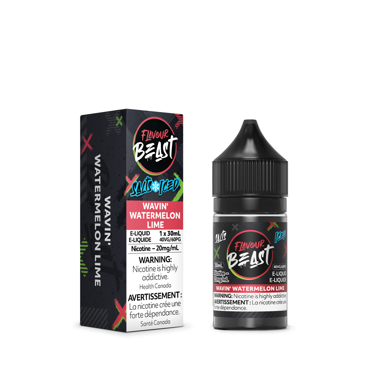 WAVIN' WATERMELON LIME - FLAVOUR BEAST E LIQUID (30mL)