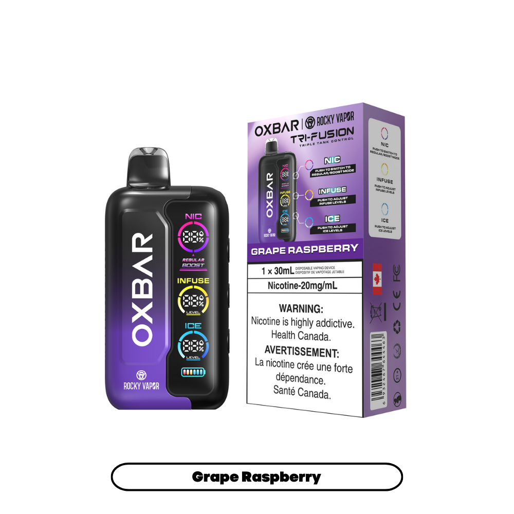 GRAPE RASPBERRY - OXBAR TRI FUSION (30mL)