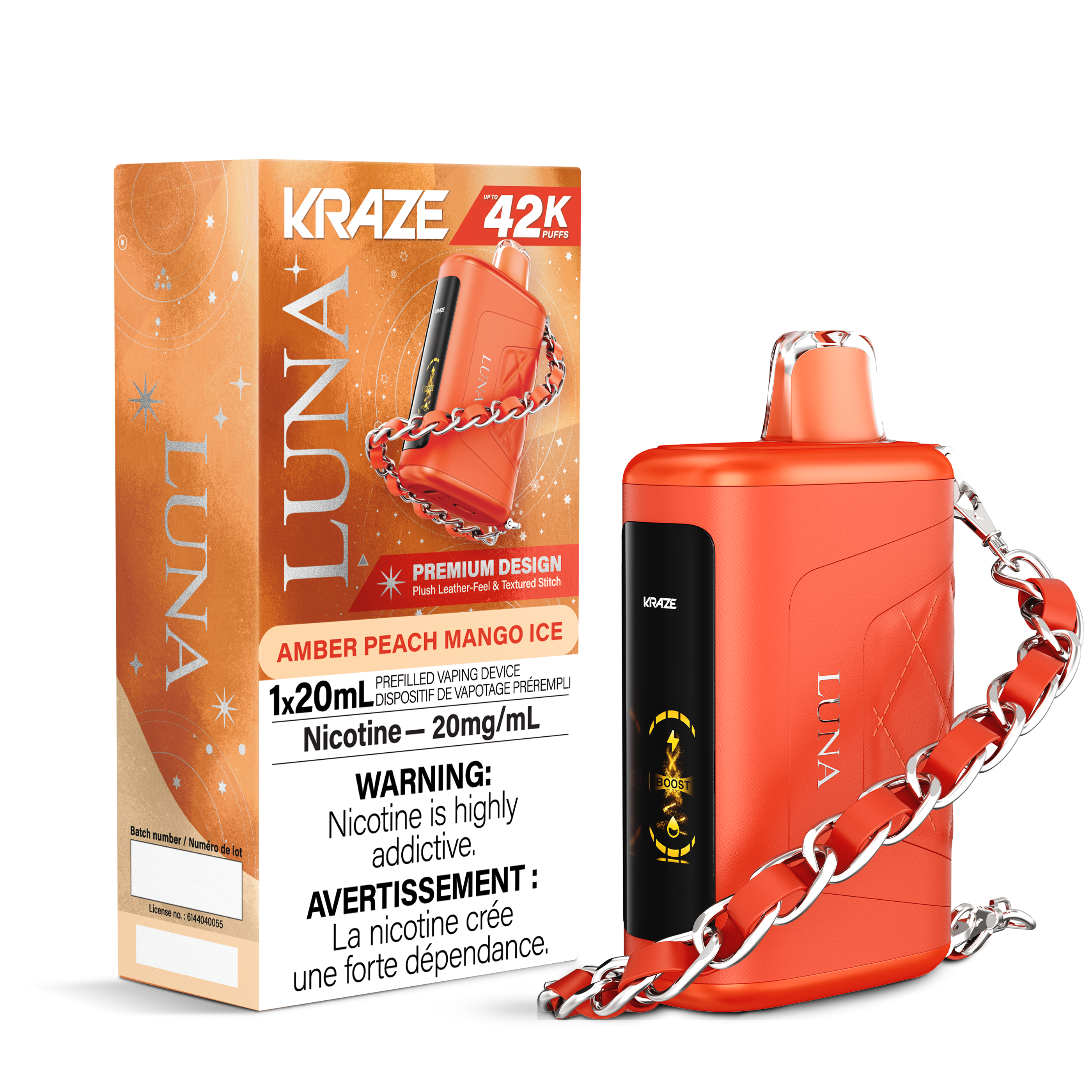 AMBER PEACH MANGO ICE - KRAZE LUNA