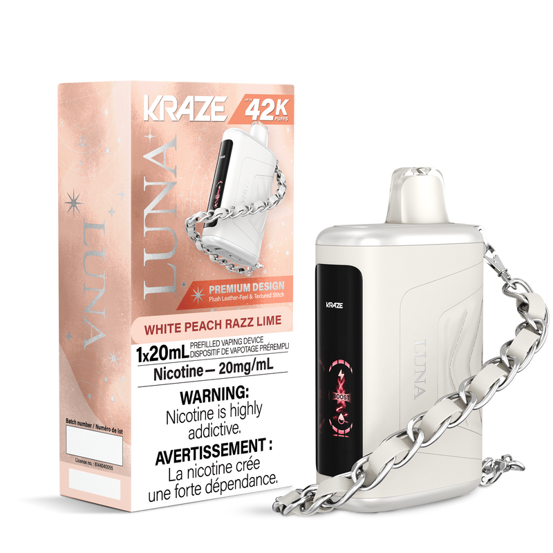 WHITE PEACH RAZZ LIME - KRAZE LUNA (ONTARIO)