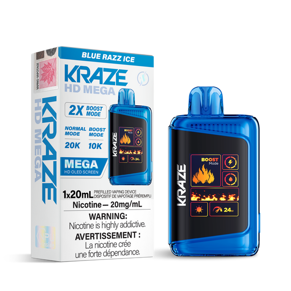 BLUE RAZZ ICE - KRAZE HD MEGA (ONTARIO)