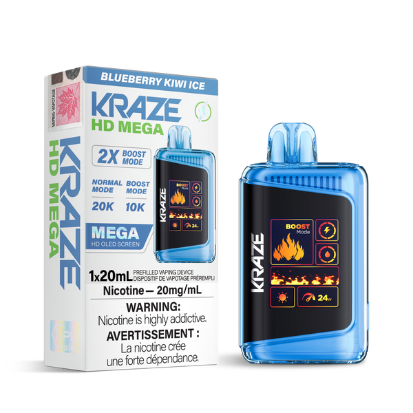 BLUEBERRY KIWI ICE - KRAZE HD MEGA (ONTARIO)