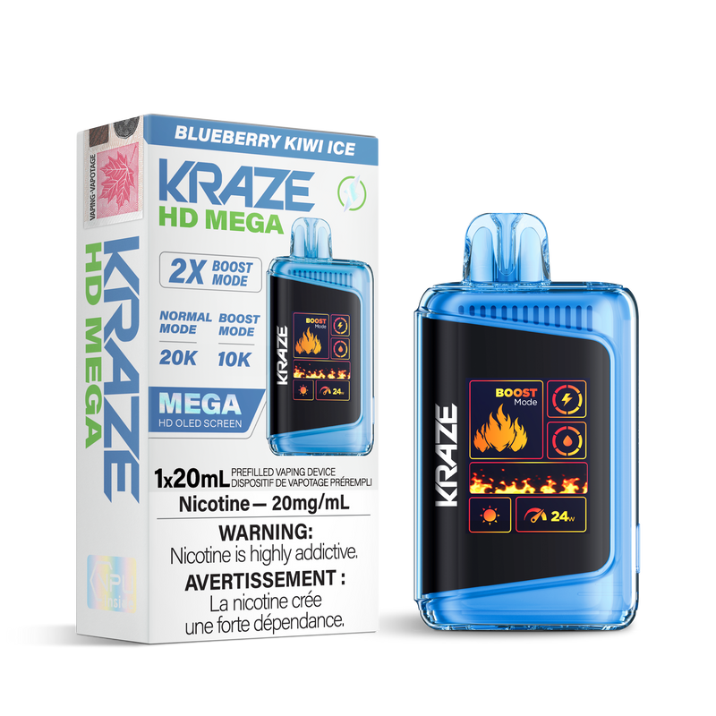 BLUEBERRY KIWI ICE - KRAZE HD MEGA (ONTARIO)