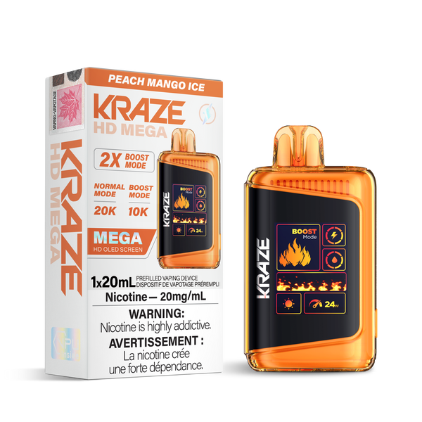 PEACH MANGO ICE - KRAZE HD MEGA (ONTARIO)