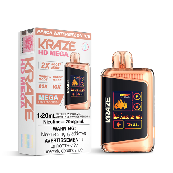 PEACH WATERMELON ICE - KRAZE HD MEGA (ONTARIO)