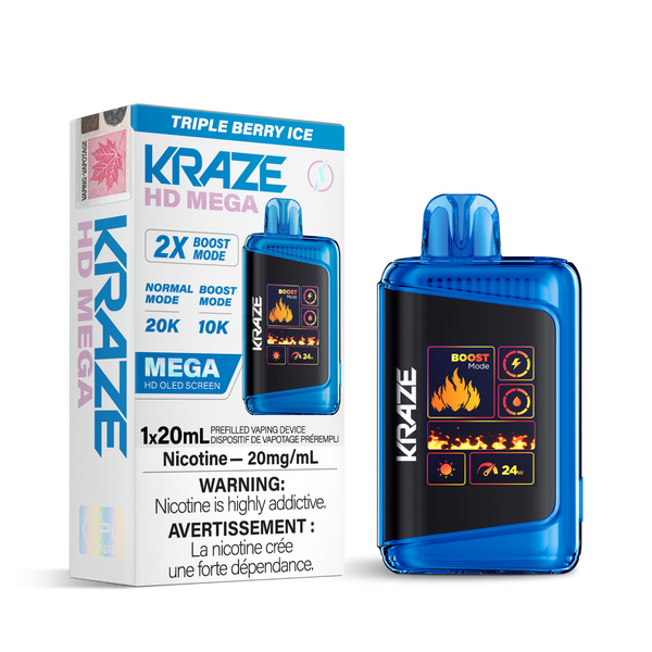 TRIPLE BERRY ICE - KRAZE HD MEGA (ONTARIO)