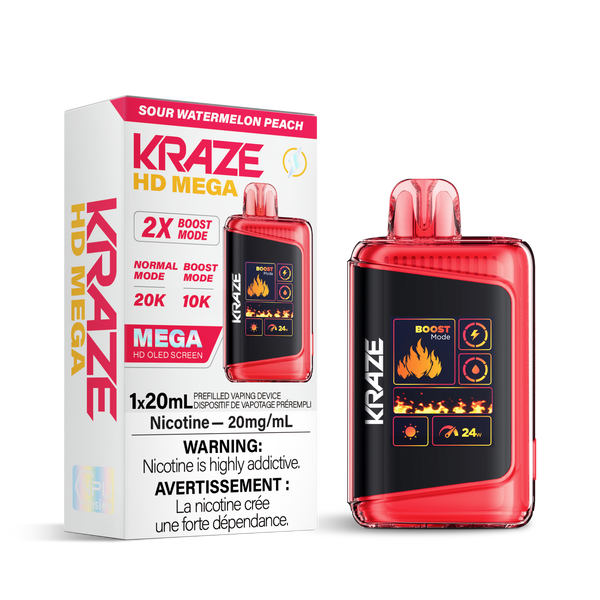 SOUR WATERMELON PEACH - KRAZE HD MEGA (ONTARIO)