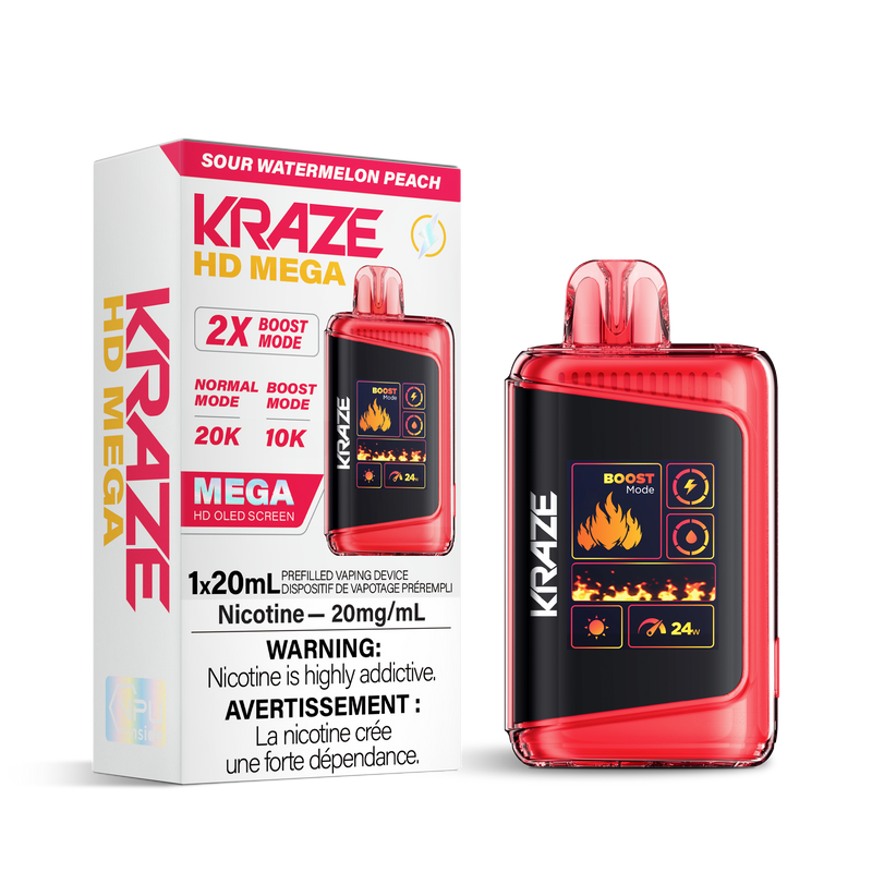 SOUR WATERMELON PEACH - KRAZE HD MEGA (ONTARIO)